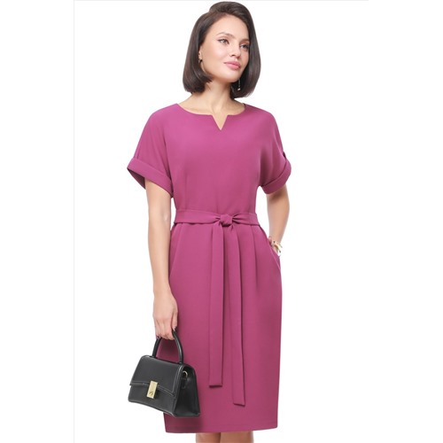 Платье Обожаю такое Размер 50, Цвет Фиолетово-баклажанный