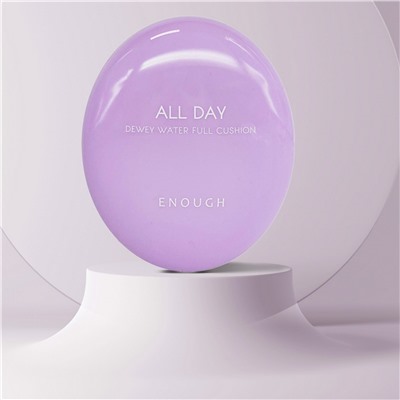 Enough Увлажняющий тональный кушон для лица №13 / All Day Dewey Water Full Cushion SPF 50+ PA++++, cветло-бежевый, 12 г + запаска 12 г