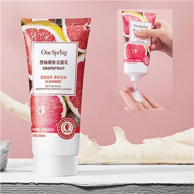 Пенка для умывания с экстрактом ГРЕЙПФРУТА One Spring Cleanser, 168 гр.