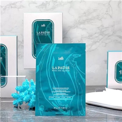 Lador Увлажняющая маска для лица с морским коллагеном и кипарисовой водой / La-Pause Hydra Skin Spa Mask, 25 г