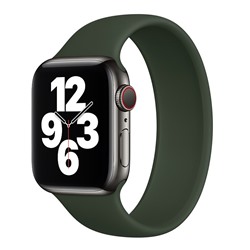 Ремешок ApW15 для "Apple Watch 42/44/45 mm" монобраслет (150 мм) (dark green)