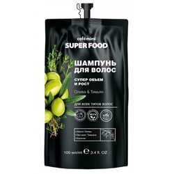 Кафе Красоты le Cafe Mimi Super Food Шампунь д волос супер объем и рост Олива&Тимьян 100мл пакет 672514