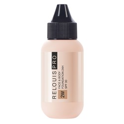 Тональный крем RELOUIS PRO Face&Body Foundation 24H SPF30 тон:2W средний оливковый