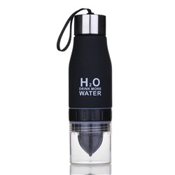 Бутылка для воды с инфузером для фруктов H2O черный 650мл