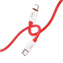 Кабель Type-C - Apple lightning Hoco X87 Magic PD 20W 100см 3A  (red)