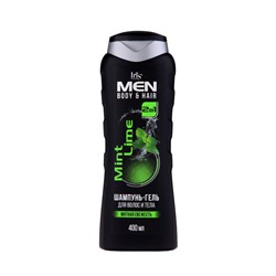 Шампунь-гель для волос и тела Iris Cosmetic Men Mint Lime, 400 мл