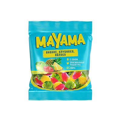 «Mayama», мармелад жевательный в форме ягод и фруктов, 70 г