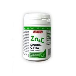 Цинк и витамин С OPTISANA SINKKI + C-VITAMIINI 120 таб