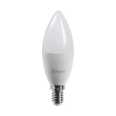 Лампа светодиодная FERON, (13W) 230V E14 4000K С37, LB-970