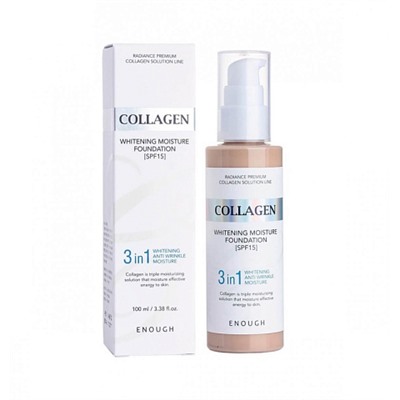 Тональный крем с коллагеном SPF 15 тон 21 COLLAGEN 3 in 1, 100ml