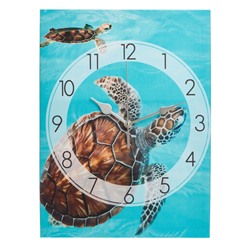 Часы-картина настенные "Морская черепаха", плавный ход, 30 х 40 см