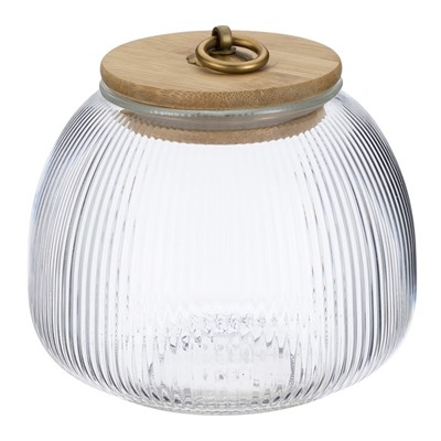 Банка стеклянная Regent Linea Lantern, с крышкой, 950 мл