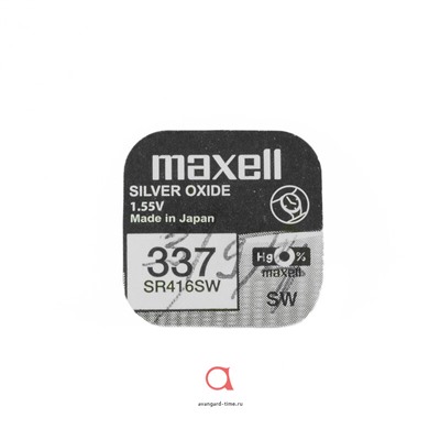 MAXELL SR-416SW (337)1PC 0% Hg Окс сер