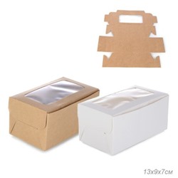 Коробка подарочная складная 13х9x7 см / QR97 /уп 12/420/ (Коричневый)