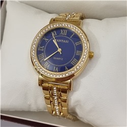 Наручные часы с металлическим браслетом, цвет циферблата тёмно-синий, Ч302450, арт.126.021