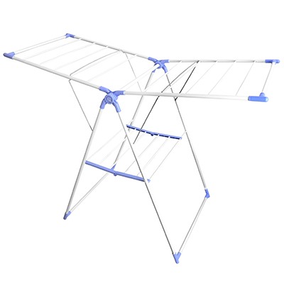 Сушилка для белья напольная, металлическая, окрашенная, пластмассовые соединения "Голубика" (Китай)