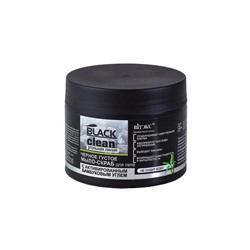 Black Clean Черное густое мыло-скраб для тела с активированным бамбуковым углем 300мл