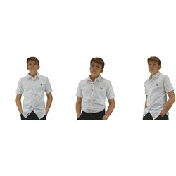 Рубашка для мальчика A-YUGI арт.18085 белая