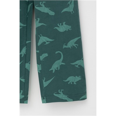 Пижама К 1635 зеленый, динозавры