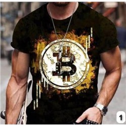 Футболка мужская Bitcoin 1688-L