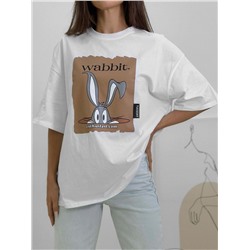 Футболка «Wabbit» (белый) One Size