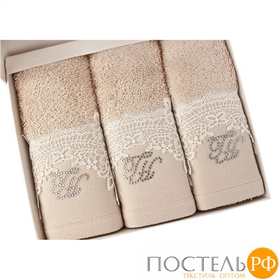 T1211T10047105 Салфетка Tivolyo Home JULIET бежевый 3 предмета