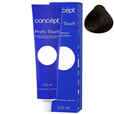 Стойкая крем-краска для волос 5.01 темно-русый пепельный Profy Touch Concept 100 мл