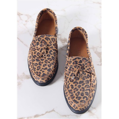 Лоферы туфли ED'ART 170.2614'bl. коричневый леопард