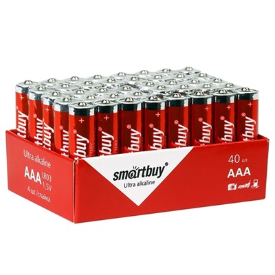 Батарейка AAA Smart Buy LR03 (4) (40/960) ЦЕНА УКАЗАНА ЗА 1 ШТ