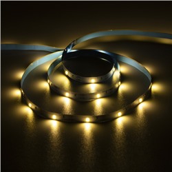 Светодиодная лента Luazon Lighting 3 м, IP20, SMD2835, 30 LED/м, 3хААА, 3000К