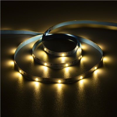 Светодиодная лента Luazon Lighting 3 м, IP20, SMD2835, 30 LED/м, 3хААА, 3000К