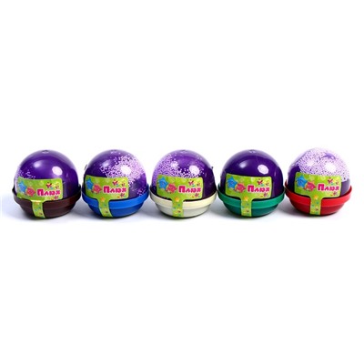 Слайм "Плюх" фиолетовый, контейнер с шариками, 40 г