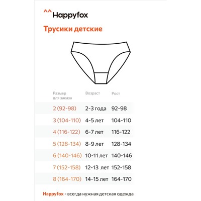 Трусы для девочки Happy Fox