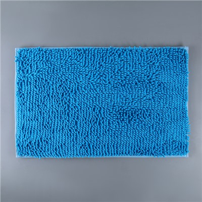 Коврик «Букли длинные», 49×76 см, цвет голубой