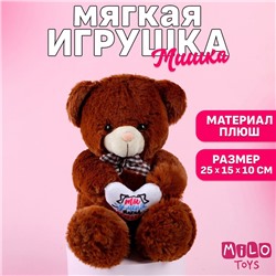 Мягкая игрушка «Ты у меня такая няша», 25 см., МИКС