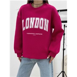 Свитшот «London» (фуксия) One Size