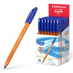 ErichKrause® Ручка шариковая "Orange Stick. Ultra Glide Technology" U-108 синяя (поштучно) арт.47582