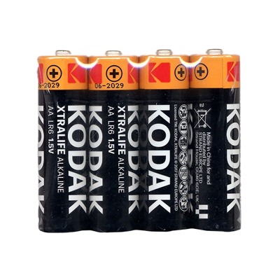 Батарейка AA Kodak xtralife LR6 (4-BL) (80/400) ЦЕНА УКАЗАНА ЗА 4 ШТ