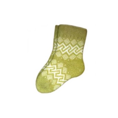 Женские вязанные шерстяные носки с рисунком  - 701.10