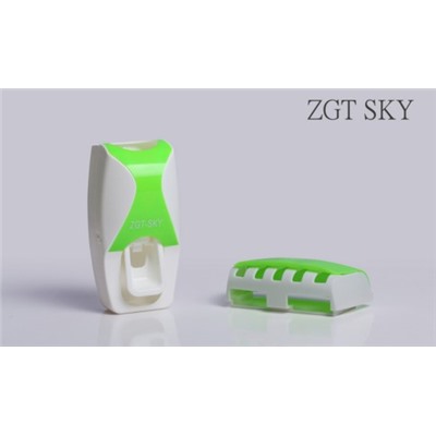 Набор держатель зубных щеток + распределитель зубной пасты ZGT SKY