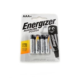 Батарейка Energizer Alkaline Power LR03 BL-1 /уп 48/мизинчиковая