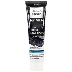 Крем для бритья Витэкс for Men Black Clean с активным углем, туба 100 мл