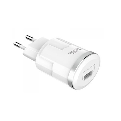 Адаптер Сетевой с кабелем Hoco C37A USB 2,4A/10W (USB/Micro USB) (white)