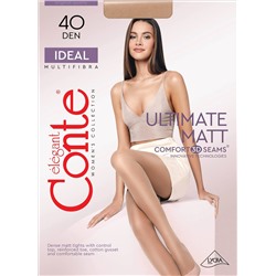 CONTE IDEAL 40 Матовые колготки женские с эффектом пудры «ultimate matt»
