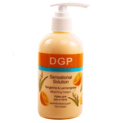 Domix Green Professional Крем для рук и тела выравнивающий тон кожи / Tangerine & Lemongrass, 260 мл