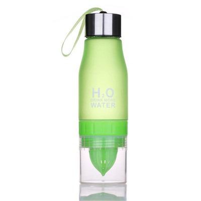 Бутылка для воды с инфузером для фруктов H2O зеленый 650мл