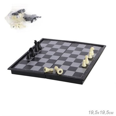 Игра настольная 3 в 1: нарды, шахматы, шашки 19,5х19,5 / SL54810 /уп 72/144/магнитная доска