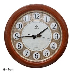 Часы настенные 47 см / 95803S /уп 10/ коричневые