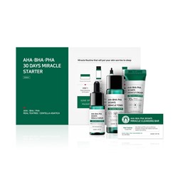 Мини-набор кислотных средств для проблемной кожи Some By Mi AHA-BHA-PHA 30 Days Miracle Starter Корейская косметика по оптовым ценам. Популярные бренды Корейской косметалогии в интернет магазине ooptom.ru.