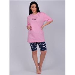 Пижама "Мяу" розовый, трикотаж